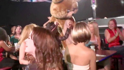 Wild party with real girls going crazy, sucking big dicks at a CFNM bash