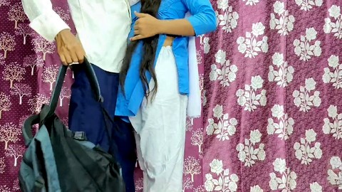 Hot Indian college girls in a viral clip with sexy Puja